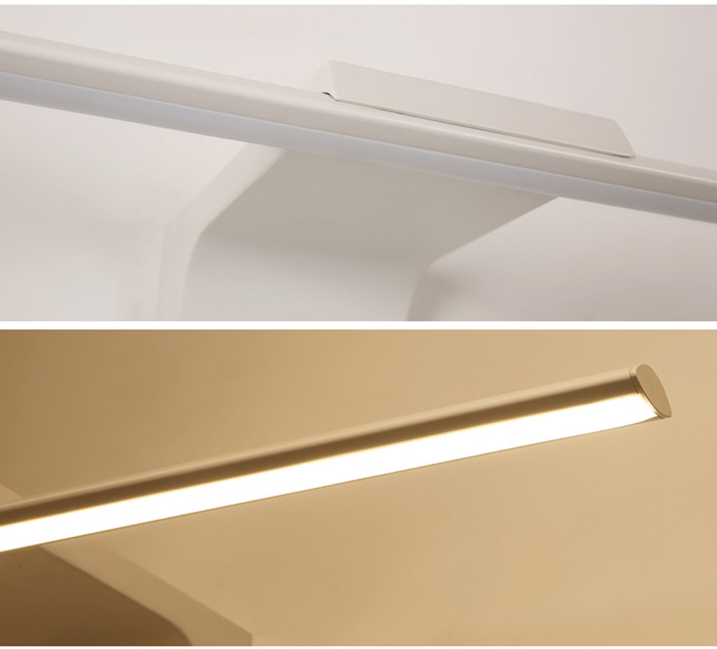 Lámparas de Espejo de baño Espejo de luz Delantera Espejo de luz Delantera Luces de Maquillaje de led Blanco Luz de tocador de baño Iluminación de Pared Impermeable antiniebla/Tubo Redondo
