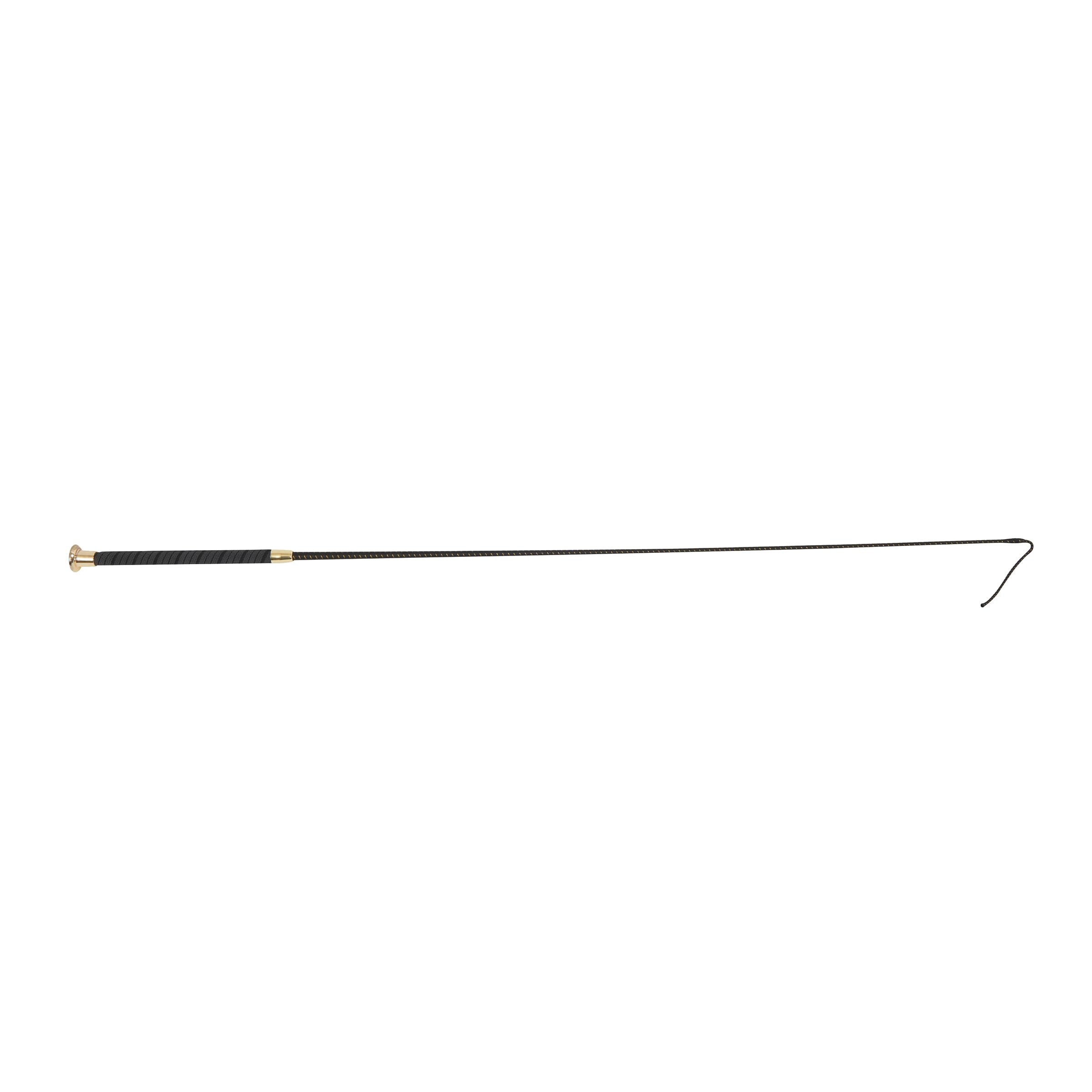 Dublin Dressage Whip with Glitter Handle, Black/Gold, 100cm