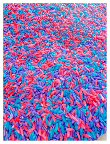 Image of Sensory Bin Filler for Sensory Table - Colored Rice for Sensory Play (Unicorn Rice)