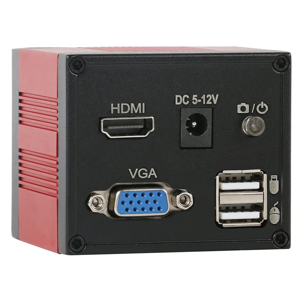 /G Microscopio de Video Digital de medición Industrial 1080P HDMI VGA y Lente de Montaje en C 300X