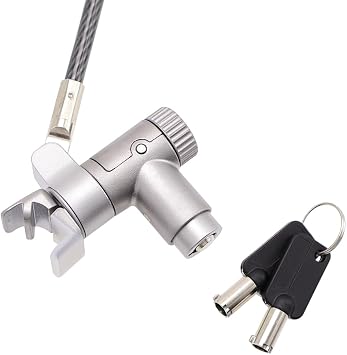 MacBook Pro Security Lock Key Type, 6ft Steel Cable, Vent-Insert Design for 14/16 inch Models, Space Gray