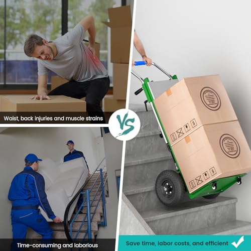 Carretilla eléctrica para escaleras, 1300w, plegable miniatura 2