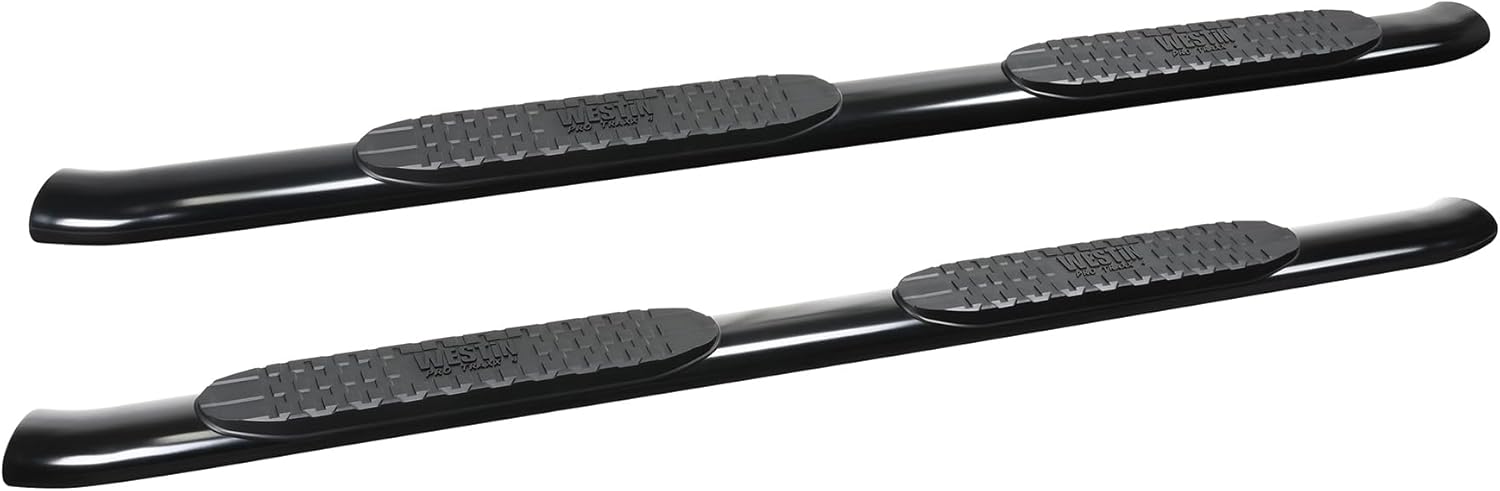 Westin 21-24095 PRO TRAXX 4 Oval Nerf Bars fits 2019-2025 Ram 1500 Quad Cab (Exc 1500 Classic) Black Pair