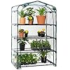 Best Choice Products 40in Wide 4-Tier Mini Greenhouse, Portable Indoor Outdoor Arboretum for Patio, Backyard, Nursery, Home Growing w/ Steel Shelves, Plastic Cover, Roll-Up Zipper Door Best Choice Products 40in Wide 4-Tier Mini Greenhouse, Portable Indoor Outdoor Arboretum for Patio, Backyard, Nursery, Home Growing w/ Steel Shelves, Plastic Cover, Roll-Up Zipper Door