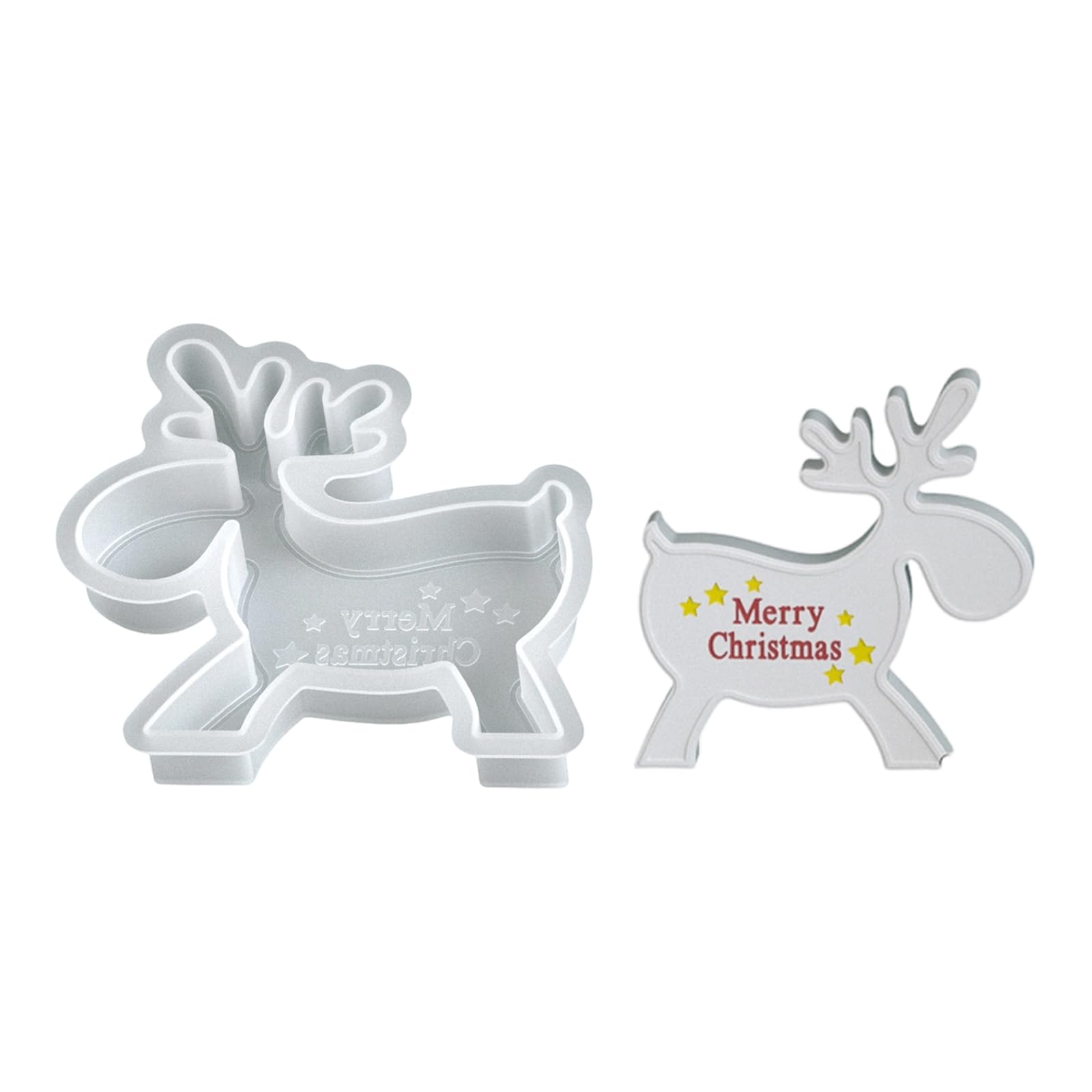 Oxxggkao Boys Deer Ornaments 001 Multiple Designs Holiday Molds Food Safe Silicone Reindeer Horse Star Angelic Christmas Projects Food Grade Silicone Holiday Maker