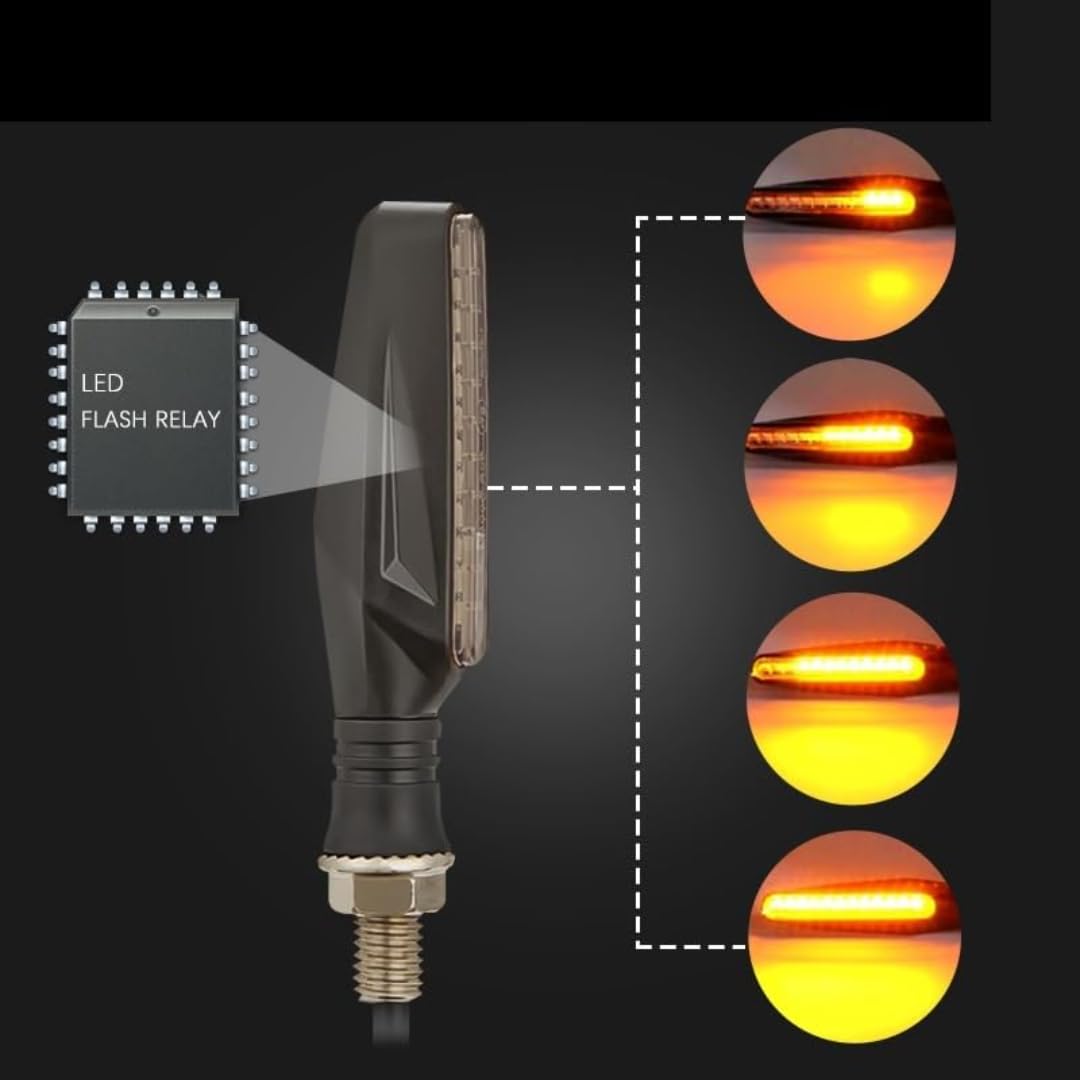 Générique Clignotant de moto Pour Mark Clignotants de moto E11 Light 335smd Clignotant de moto Indicateurs de relais intégrés
