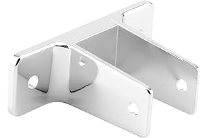 Prime-Line 656-6368 Two-Ear Wall Bracket for Restroom Partitions