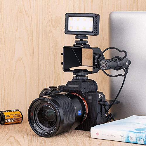 JJC Espejo de Pantalla con Tapa para cámara Sony a6500 a6300 a6000 a7 II a7 III Serie Fujifilm X-T2 X-T3 X-T20 X-T30 X-E4 Nikon Z5 Z6 Z7 con Zapata fría para luz de micrófono, Pantalla de Selfie - imagen 6