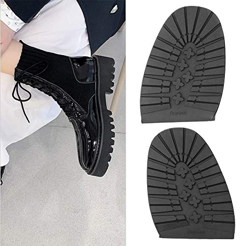 Suela de Goma Reemplazo Antideslizante para Zapatos Negros miniatura 7