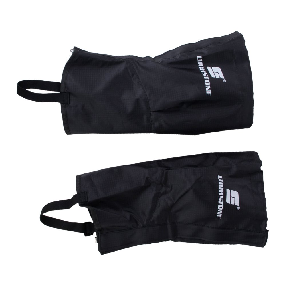 5 x 1 Paar schwarze wasserdichte Gamaschen für Wandern, Klettern, Schnee, Leggings – Größe S