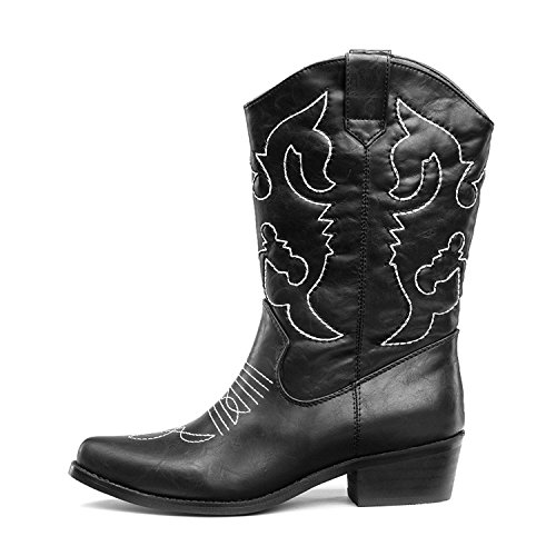SheSole Cowboy Boots for Women Wide Calf Cowgirl Boots Western Boots Pointed Toe3
