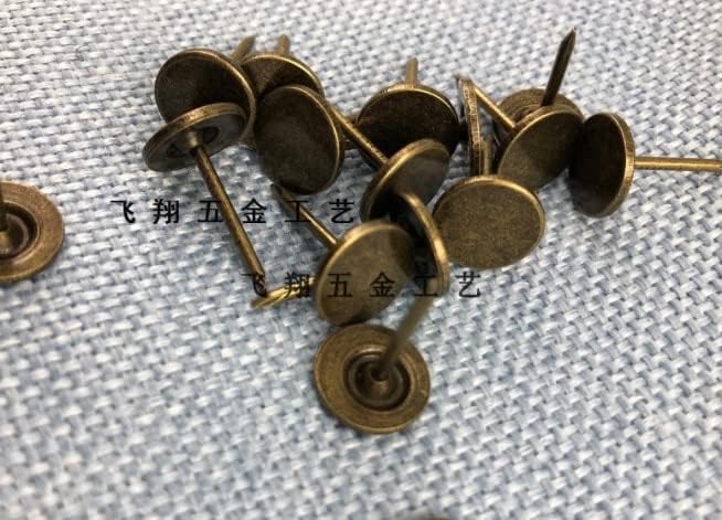 Hardware accessories upholstery tacks decorative tacks 11mm*17mm flat nail sofa soft packing nail box nail semi-round nai