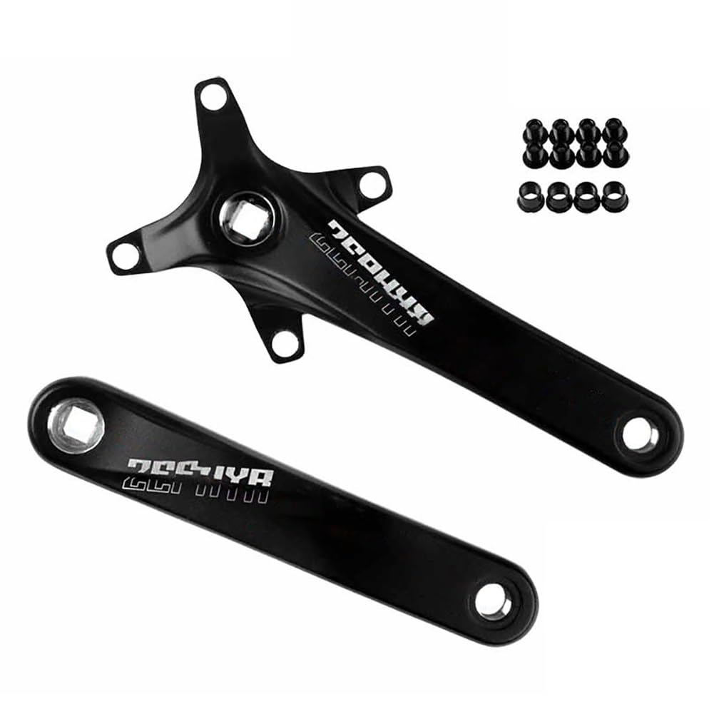 Set di pedivelle da 170/175 mm per Mountain Bike, Perno Quadro 104, in Lega di Alluminio, pedivelle Sinistra e Destra compatibili con 8/9/10/11/12 velocità, Leggere.