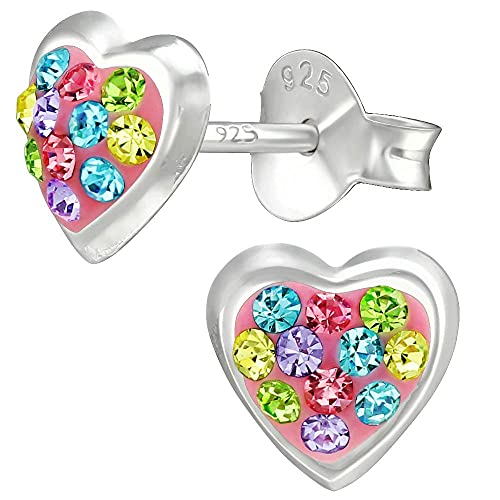 Orecchini da bambina in vero argento Sterling 925