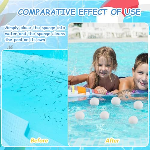 4 Stück Filterbälle Pool, Filterbälle Whirlpool, Aquarium Sandfilter, Poolreinigung Zubehör, Passend Für Pool, Aquarium, Sandfilteranlagen, Spa Oder Auf Weitere Orte（Weiß, Lange Und Höhe7.5 cm）