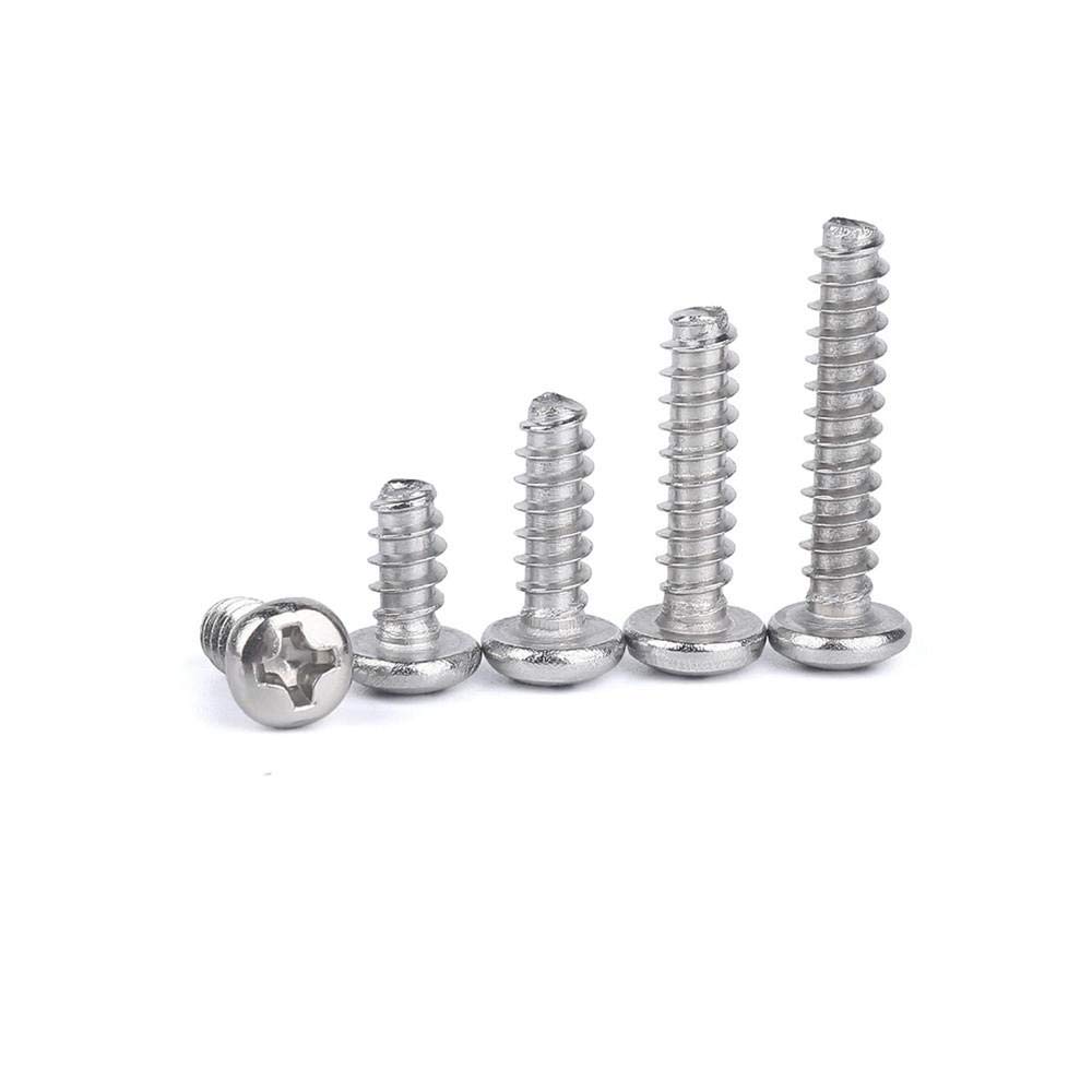 Viti Autofilettanti A Testa Piatta Grande In Acciaio Inossidabile