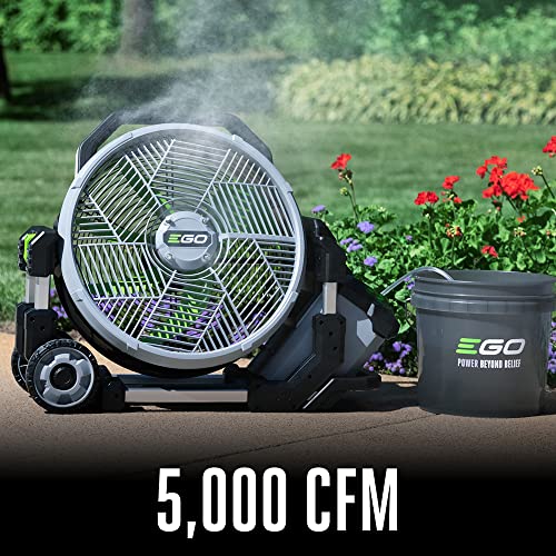 Image of EGO POWER+ Portable Misting Fan, Outdoor Electric 18 inch 5 Speed Fan, Battery and Charger Not Included - FN1800