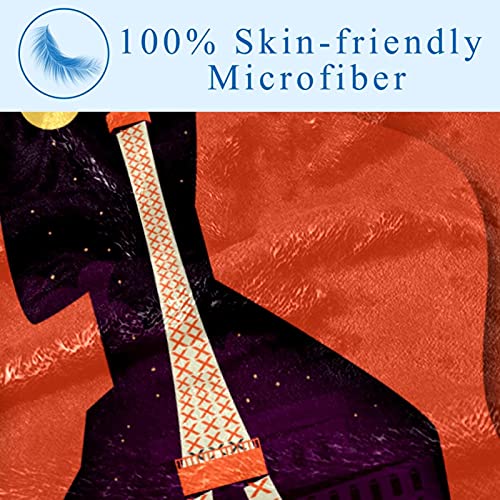 Couverture chaude forme corps humain plaid doux Tour Eiffel