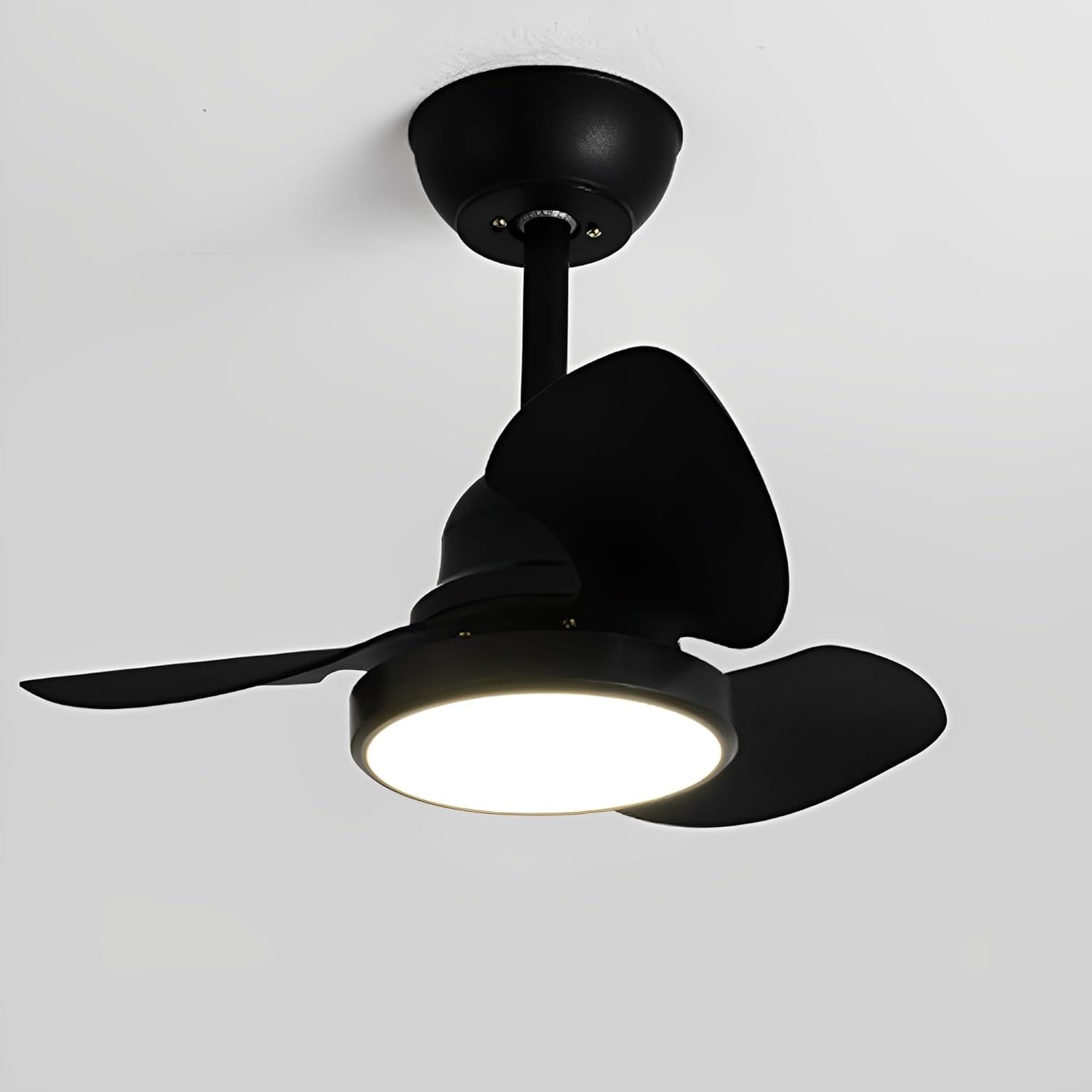 Indoor Quiet Ceiling Fan Light Modern Remote Ceiling Fan with 36W LED Light 6 Speed Ceiling Fan 3 ABS Fan Blades for Study Room Dining Room Bedroom Office Balcony