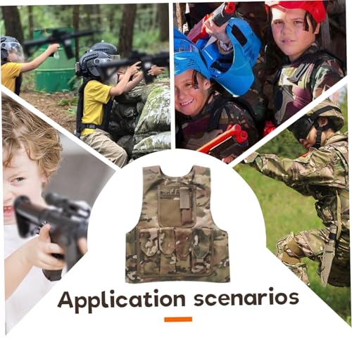 Chaleco portador de placa de Airsoft de alta densidad 600D transpirable multifuncional 4