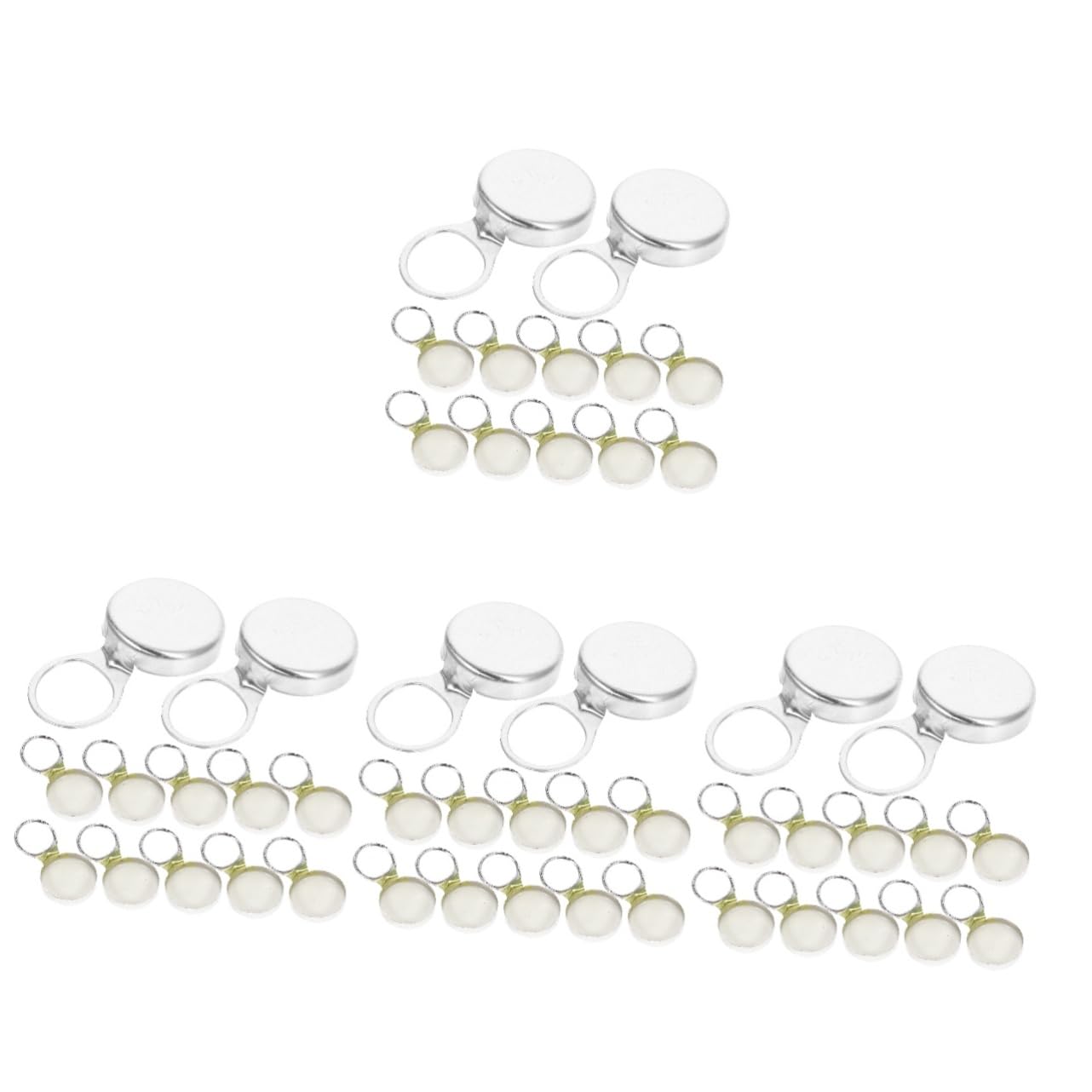 Healifty 4sets Reusable Aluminum Soda Bottle Caps Functional Can Covers for Beer Beverages Leak Sealing Lids for Home Office Use for Juice Milk and More 24pcs*4