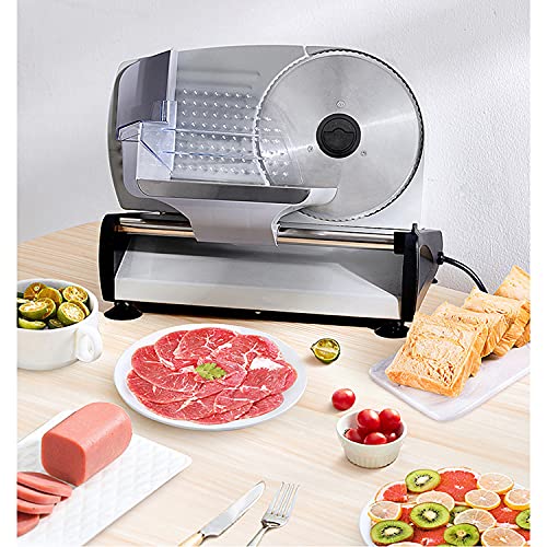 Brotschneidemaschine Elektrische Allesschneider Mit Einstellbare Schnittstärke 1-15mm Wurstschneidemaschine… – Bild 3