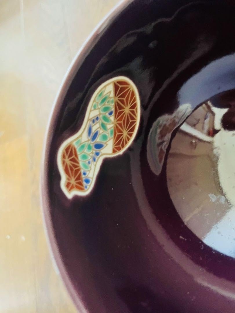 Amazon.co.jp: 茶道具 京焼 鈴木清安作 瓢箪紋茶碗 在銘品 抹茶碗 瓢絵