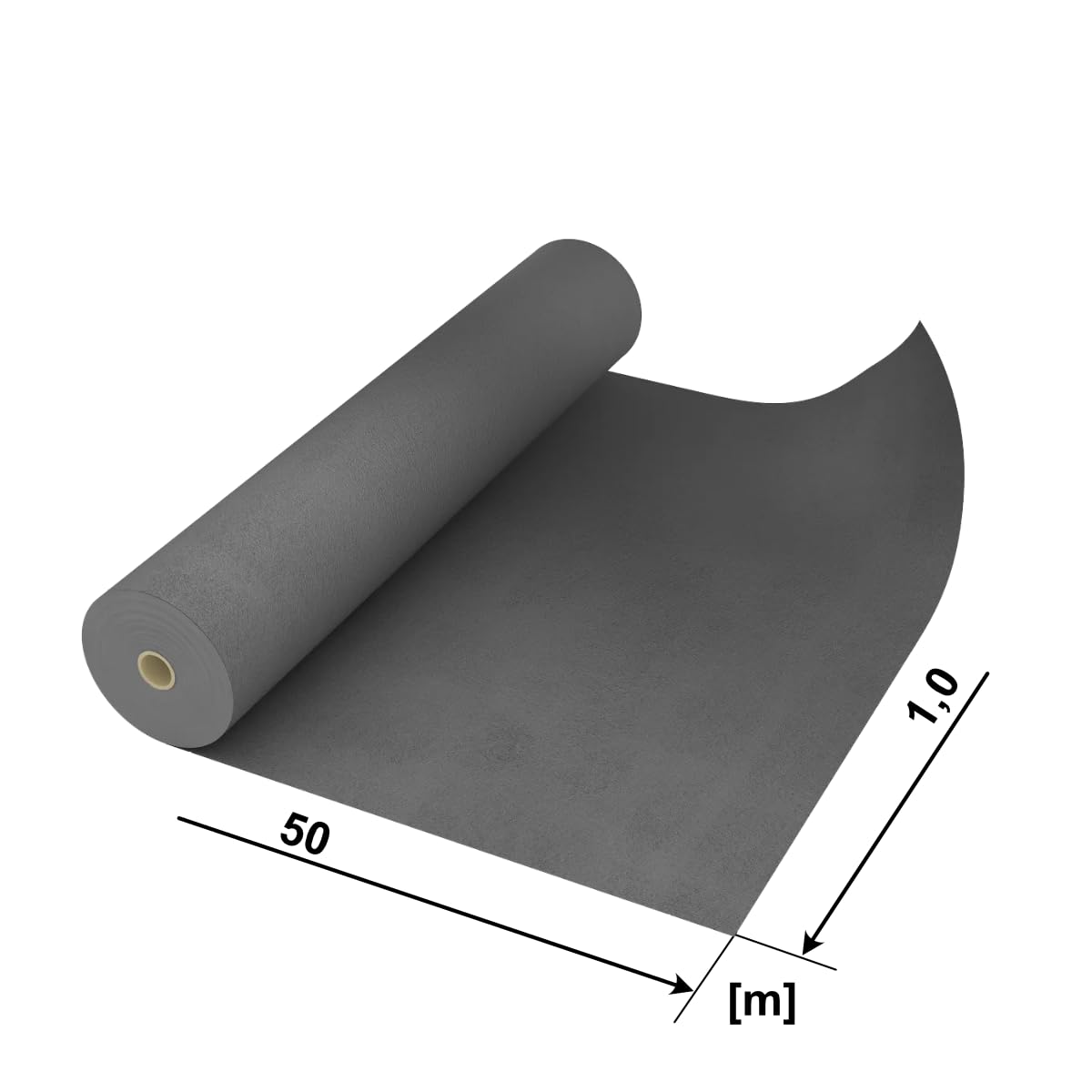GEOTEX Geotextil PP-Vlies 100 g/m², 1,0 m x 50 m (50 m²), Trennvlies Filtervlies Drainagevlies Bodenstabilisierung
