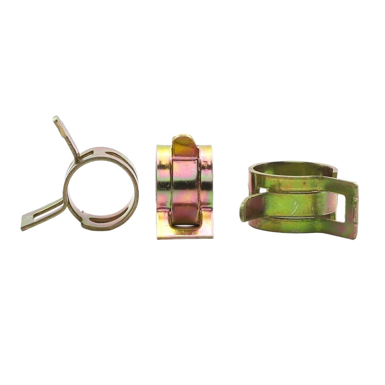 LYVQZPWLRTubi di carburante, 20 pezzi Morsetto a molla for tubo del carburante 6-15 mm Morsetto a molla for tubo del carburante e olio Morsetti for tubo del vuoto in silicone Acciaio al carbonio Zinca
