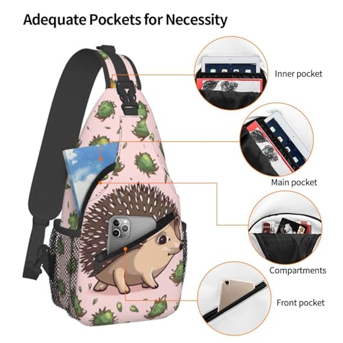 Mochila tipo bandolera pequeña para pecho unisex miniatura 4