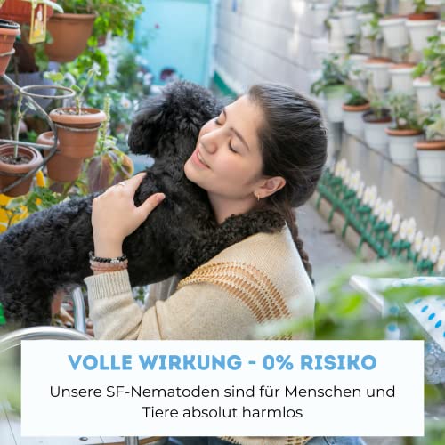 Futeco® – SF-Nematoden (20 Mio.) gegen Trauermücken – für 200 Pflanzen / 20m² Fläche – zum einfachen gießen 5