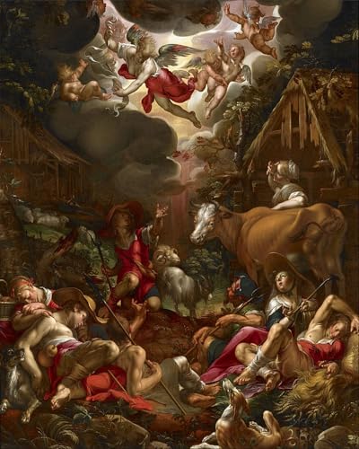 Impresiones de arte de Joachim Wtewael, pintura mural de alta fidelidad 60x90cm acabado retro