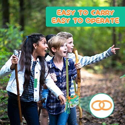 Helecors Bug Catcher Kit for Kids, Bug Catching Set with Whistle Magnifying Glass, 8 Information Cards etc., Outdoor Explorer Outdoor Toys for Boy Girls 3-12 Year Old 6 51cv2PmqbNL. AC