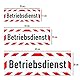 LOHOFOL Magnetschild Betriebsdienst | Schild magnetisch | mehrere Größen lieferbar (45 x 15 cm)