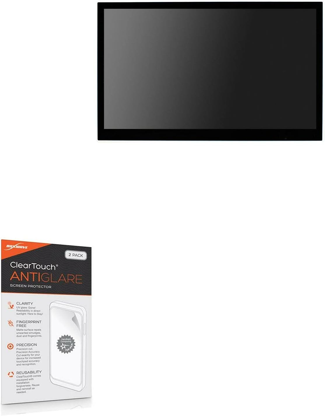 BoxWave Screen Protector Compatible with BSI Computer HPC-238SC-FP1900B - ClearTouch Anti-Glare (2-Pack), Anti-Fingerprint Matte Film Skin