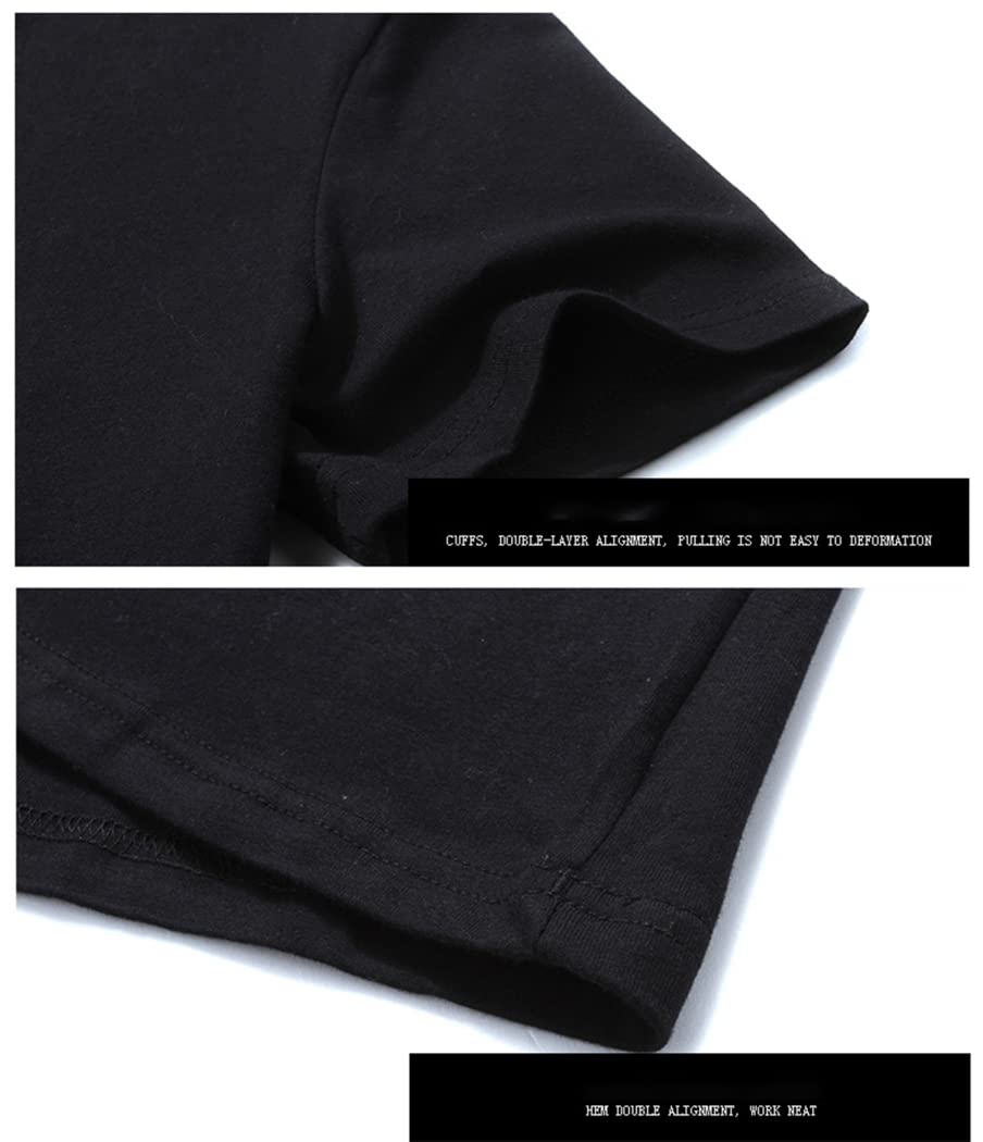 Magliette Divertenti Camicie per Uomo Cotone Estivo 100% Modello di Stampa T-Shirt Casual Personalizzata S-5XL