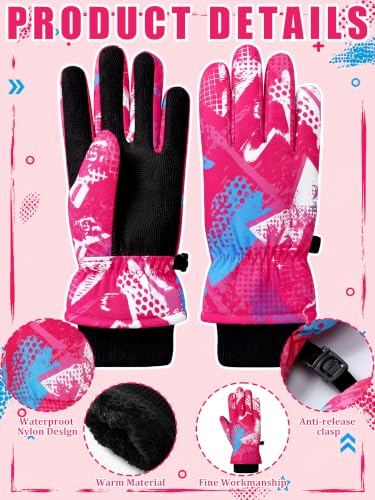 Image of Geyoga Kids Waterproof Winter Snow Ski Gloves