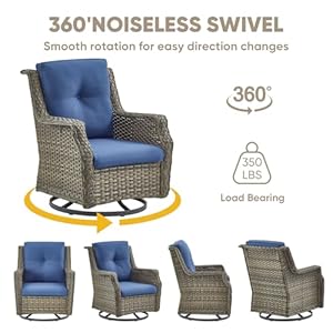 Swivel rocker patio chairs2 pieces patio swivel rocker chairs outdoor wicker chair patio swivel rocking chairs outdoor swivel rocker patio chair  urban country home decor