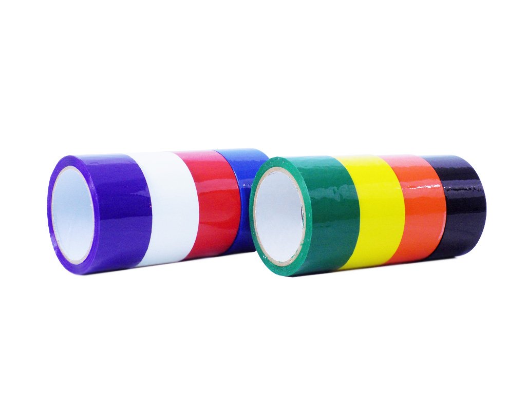 WOD CSTC22SBA Rainbow Carton Sealing Tape, 2 inch x 110 yds. 2 mils Thick, Strong Heavy-Duty Industrial Shipping Packaging Tape for Moving, Office, & Storage