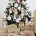 GABSHAIM Custom Snowman Christmas Ornaments Personalized Wooden Snowman Ornaments Set of 7 Hanging Ornaments for Christmas Tree Winter Xmas Party Decor