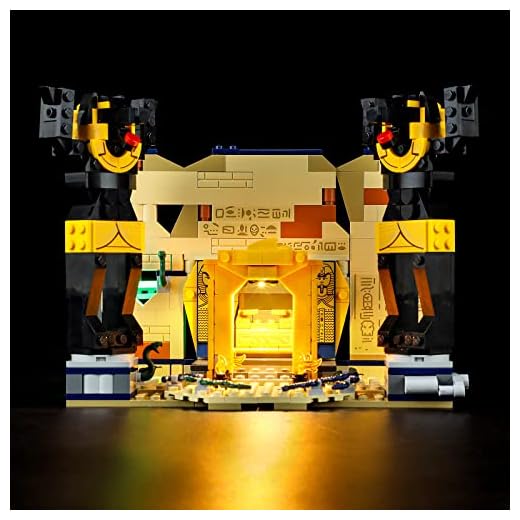 GEAMENT Kit de Luces LED Compatible con Lego Huida de la Tumba Perdida (Escape from The Lost Tomb) - Conjunto de luz por Indiana Jones 77013 (Juego Modelo no Incluido)