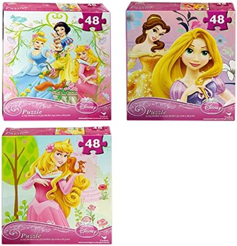 WeGlow International Disney Princess Puzzle (juego de 3) (48 piezas), colores surtidos