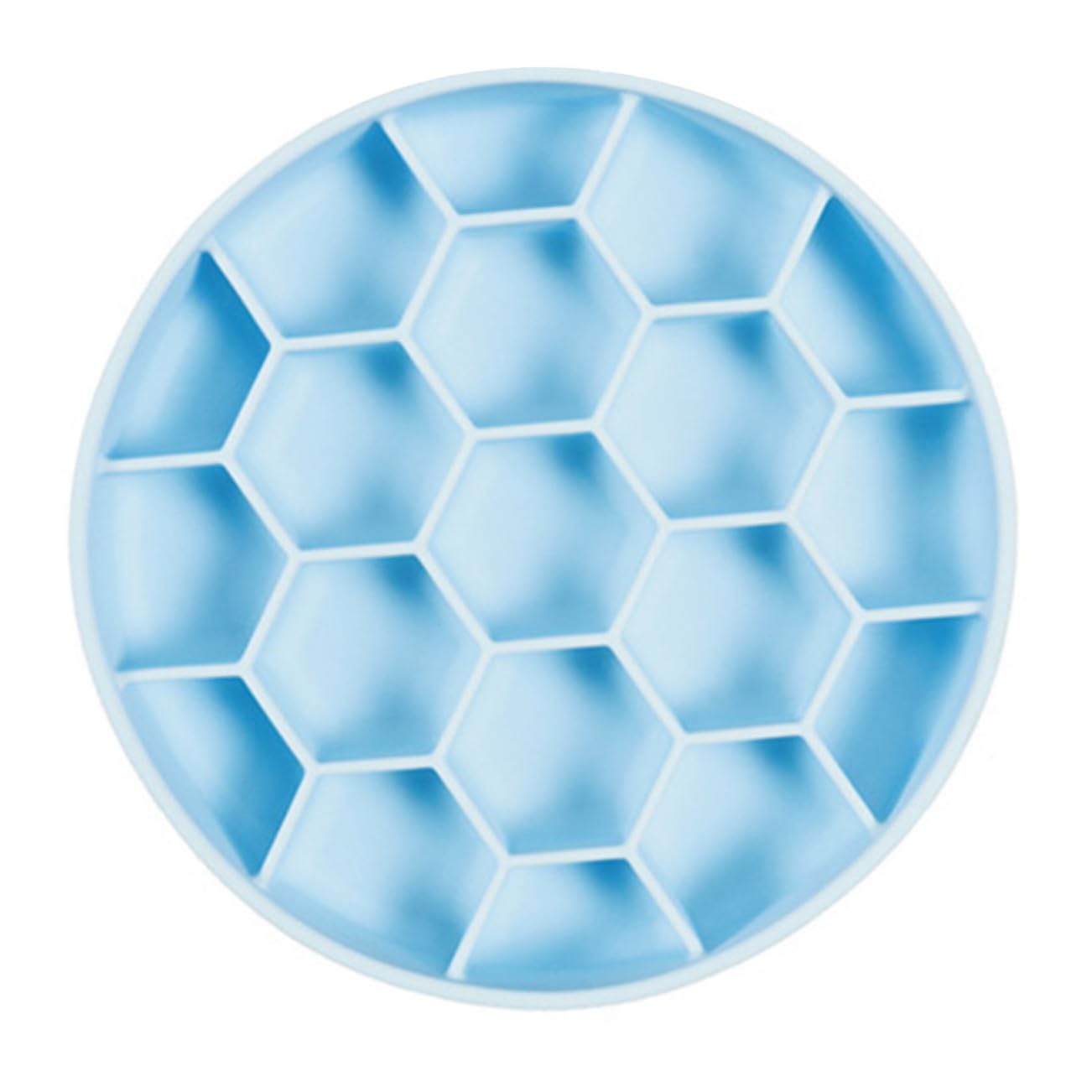 Ciotola per Cani Anti-ingozzamento in Silicone Blu Angoli Arrotondati, Facile da Pulire e Design Unico per Prevenire Rigonfiamento Durante i Pasti