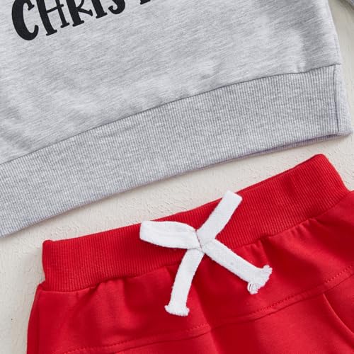 Toddler Baby Boy Clothes Crewneck Sweatshirt Long Sleeve Letter Print Shirt with Pants Cute Fall Winter Outfits - Image 6