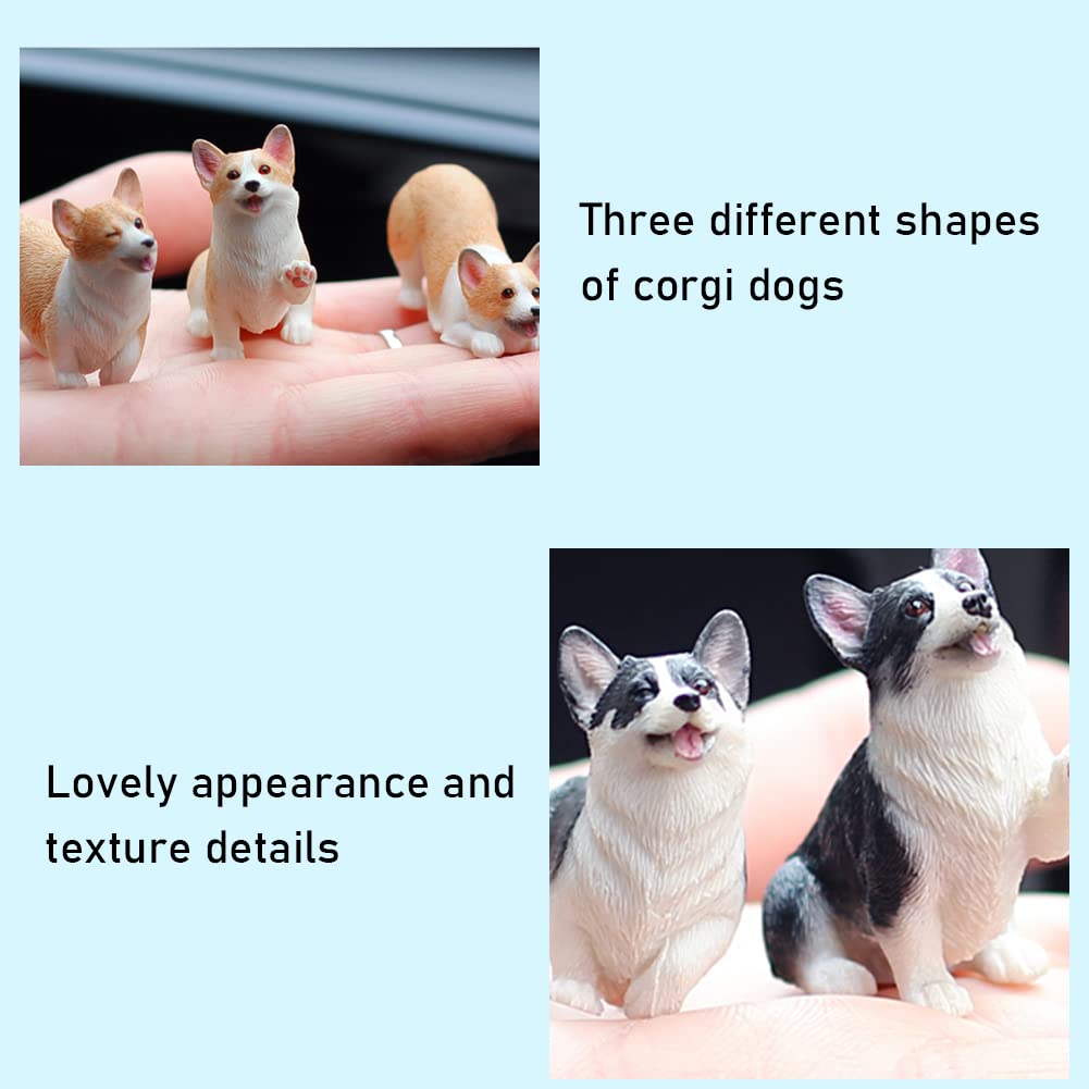Corgi Figur – Realistische Miniatur Aus Kunststoff, 10,5x8,5x4 Cm, Perfekt Als Deko