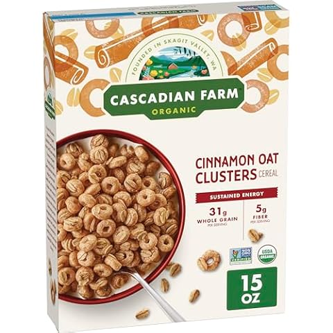 Cascadian Farm Organic Cinnamon Oat Clusters Cover