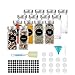 Produktbild AIKKIL 4 Unzen / 120 ml Gewürzgläser / Flaschen, Leere quadratische Gewürzbehälter, Shaker Deckel und luftdichte Metallkappen, Zusammenklappbarer Silikontrichter enthalten (14Pcs)