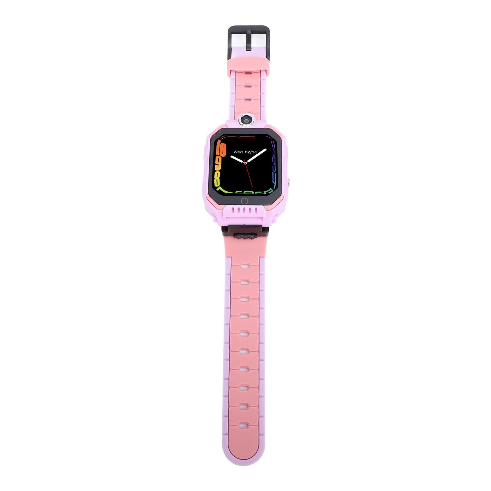Yunseity Reloj Inteligente para Niños, Reloj con Pantalla Táctil para Niños de Larga Espera de Silicona ABS con Batería de 800 MAh para Regalos de Cumpleaños (Pink)