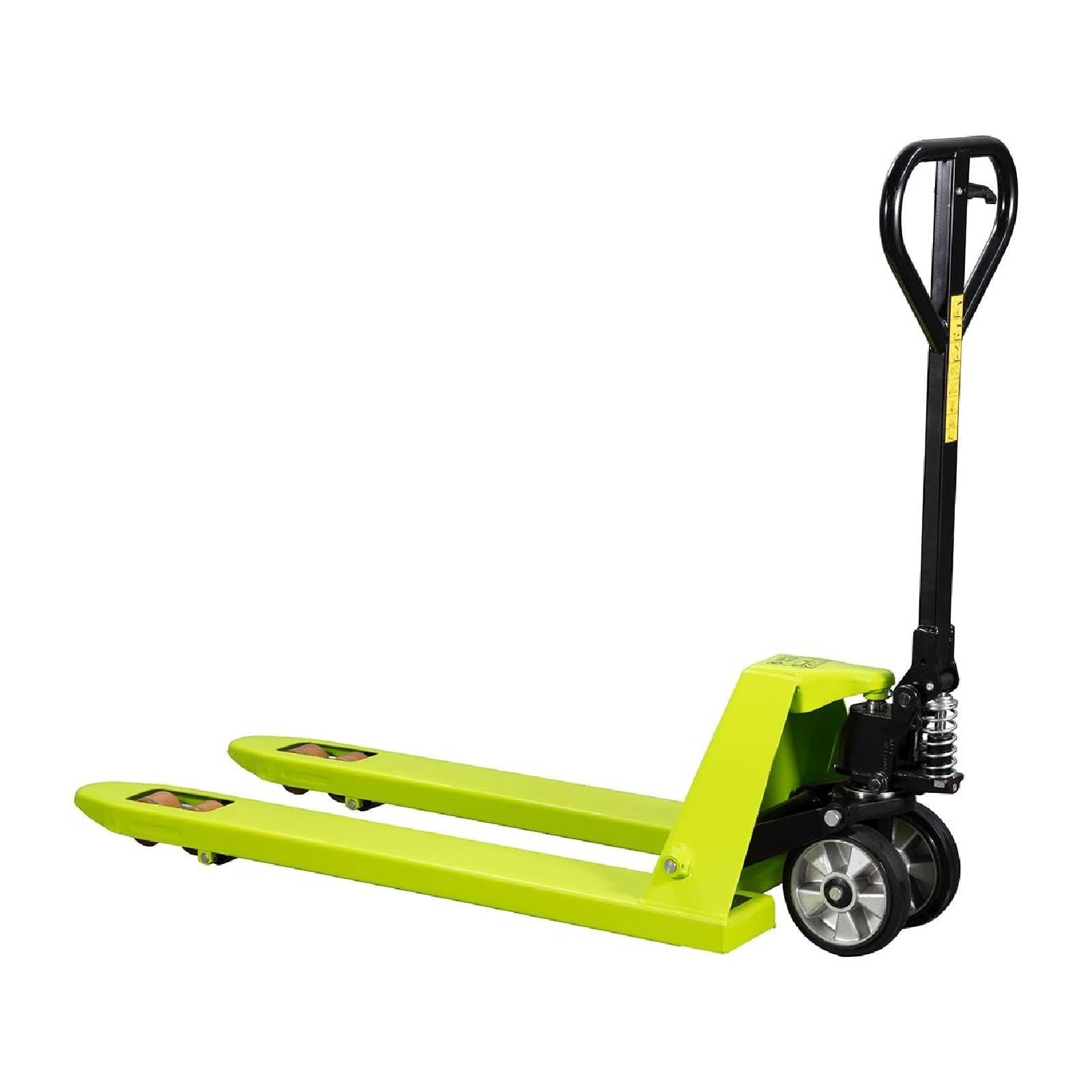 La zappa Transpallet idraulico "GS 22S4" a propulsione manuale con ruote direzionali in gomma e timone a 2 curve