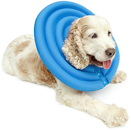 UsefulThingy Dog Recovery Collar - Soft Comfy Cone E-Collar Anti-Bite/Lick - for Cats Too, Quicker Healing After Surgery - 5 Sizes, 2 Colors